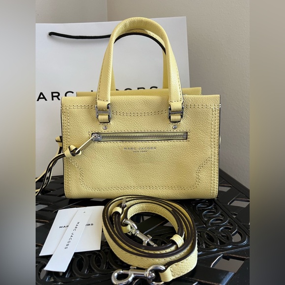 NEW Marc Jacobs Cruiser Leather Satchel/ Crossbody Bag - Picture 2 of 11